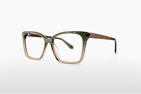 Tasarım gözlükleri Wood Fellas Curve (11042 green/brown)