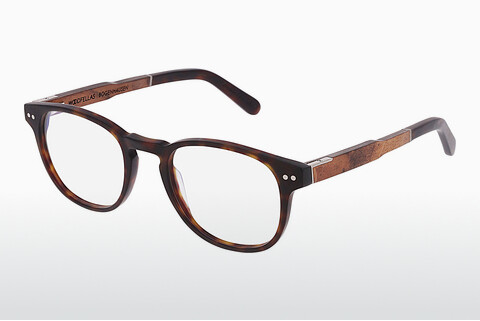 Tasarım gözlükleri Wood Fellas Bogenhausen Premium (10936 curled/havana matte)