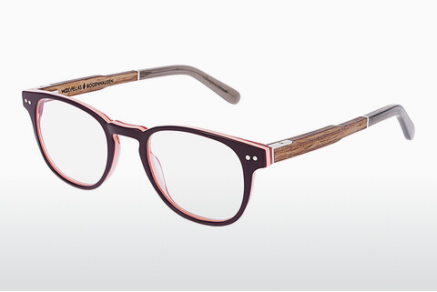 Tasarım gözlükleri Wood Fellas Bogenhausen Premium (10936 walnut/brown lila)
