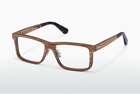 Tasarım gözlükleri Wood Fellas Eisenberg (10943 zebrano)