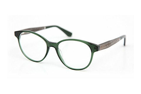 Tasarım gözlükleri Wood Fellas Haldenwang (10972 grey oak/crystal green)