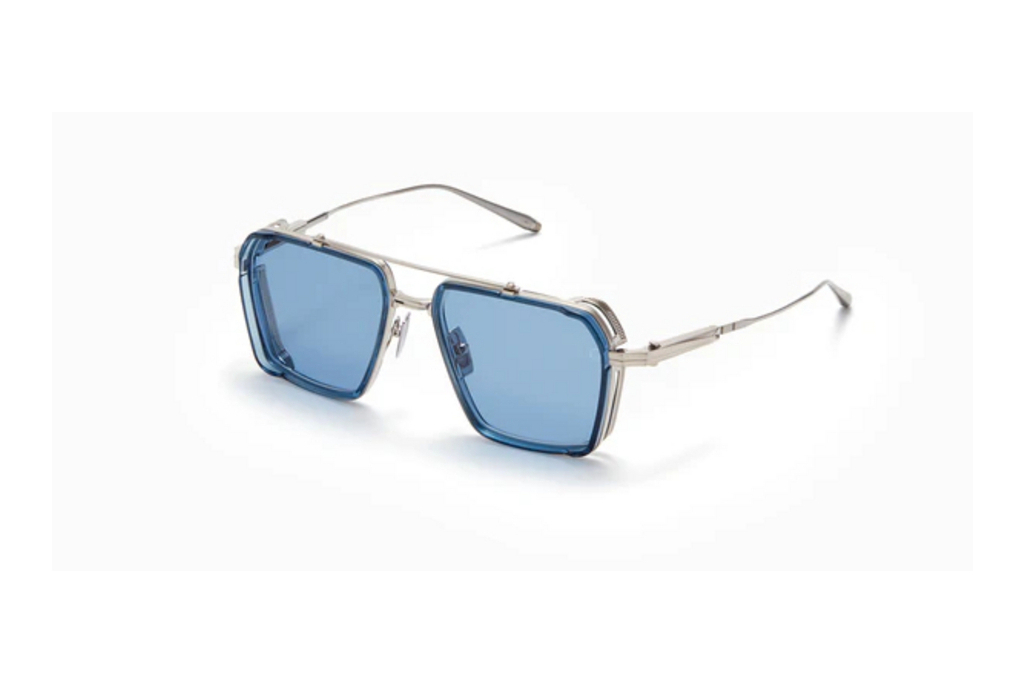 Akoni Eyewear   AKS-510 D Dark Blue - ARBrushed Silver - Crystal Blue w/Dark Blue - AR