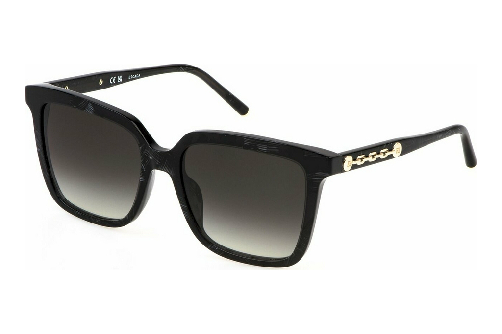 Escada   SESE61 0981 SMOKE GRADIENTBLACK W/WHITE TEMPLE