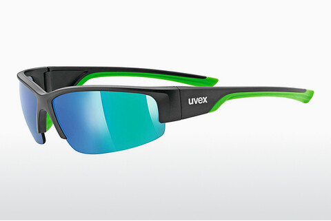 Güneş gözlüğü UVEX SPORTS sportstyle 215 black mat green