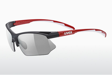 Güneş gözlüğü UVEX SPORTS sportstyle 802 V black red white